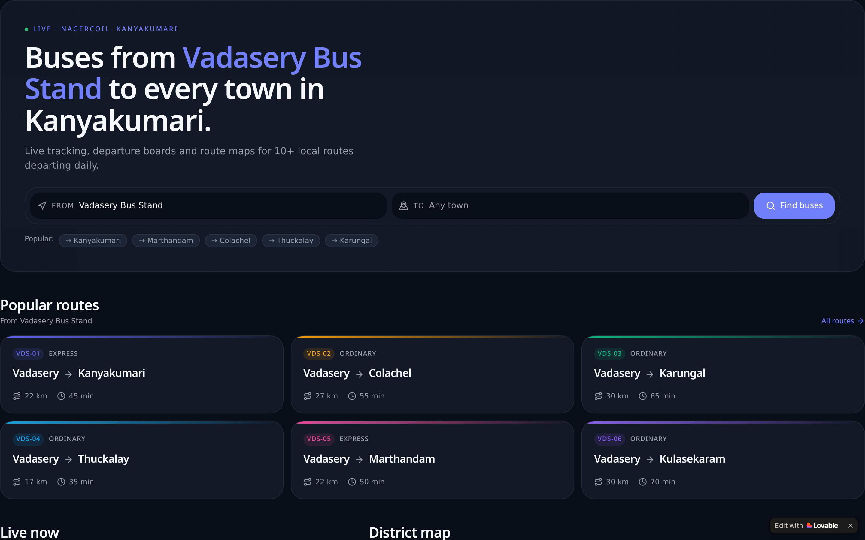 Bus Tracking prototype
